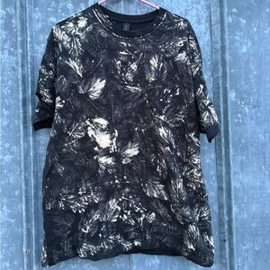 Black and White Patterned Men's Shirt